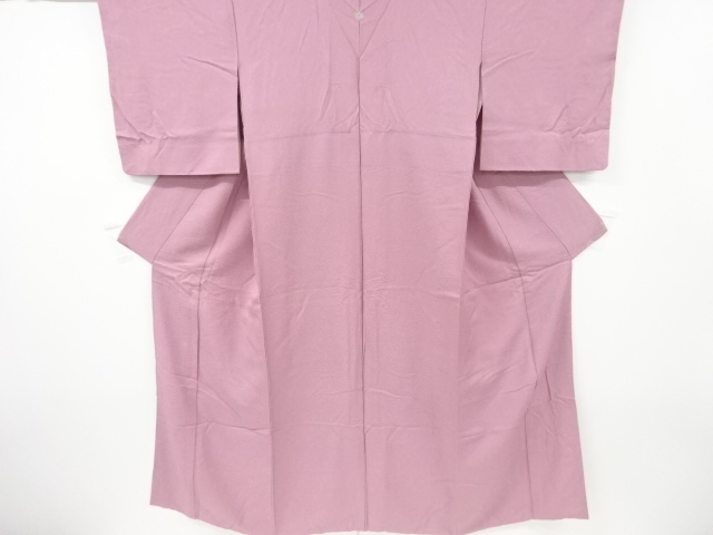 織り柄一ツ紋色無地着物